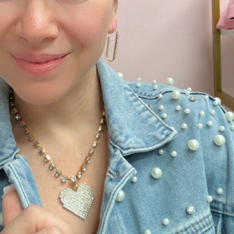 Gold Dipped Rhinestone Earrings