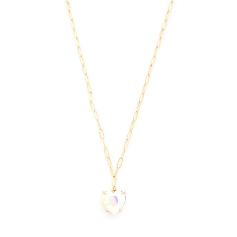 Heart Crystal Oval Necklace