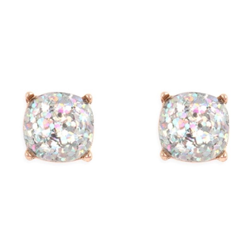 Glitter Round Studs