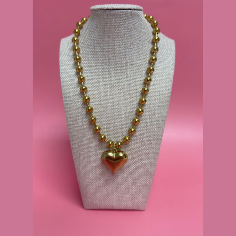 Karlie Gold Heart Pendant Necklace