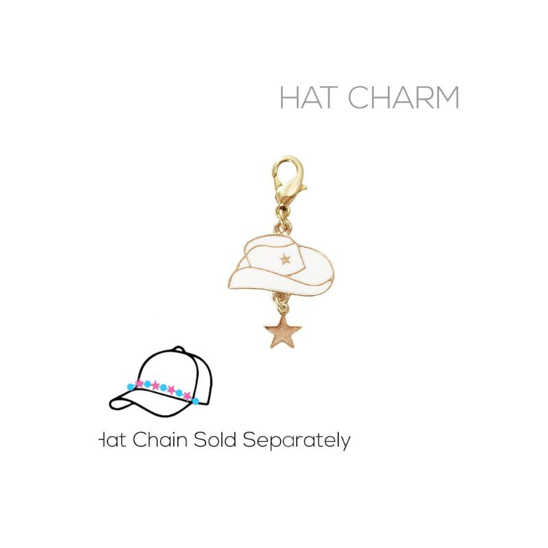 Cowgirl Star Hat Charm