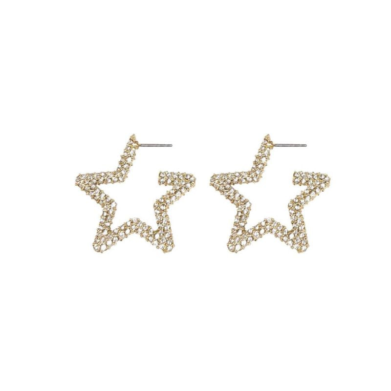 Rhinestone Star Earrings