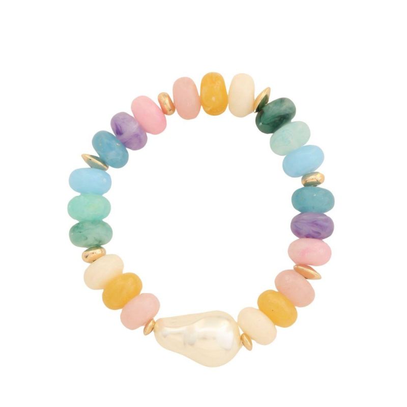 Pearl Colorful Bead Bracelet