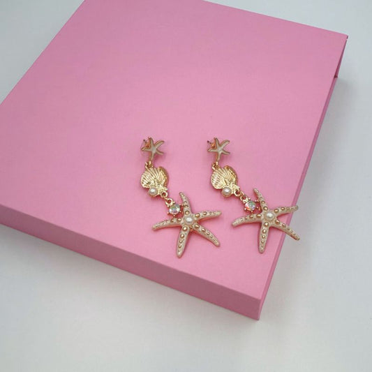 Starfish Drop Earrings