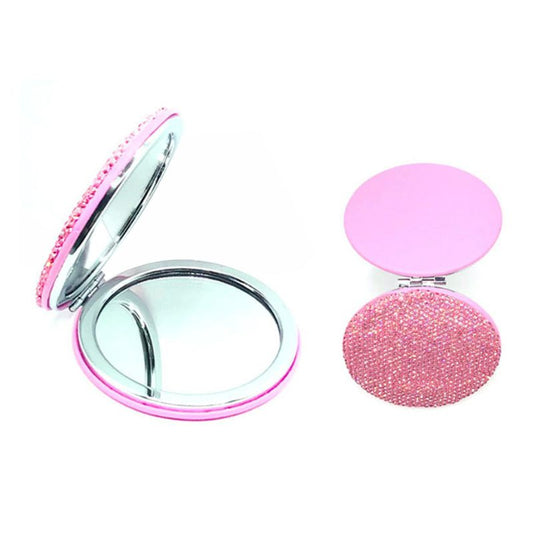 Rhinestone Round Mirror