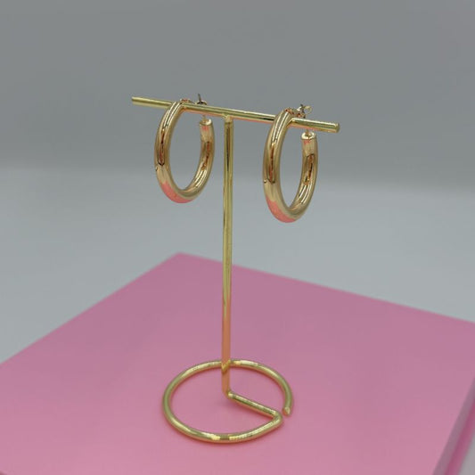 Hoop Gold Dipped Earrings