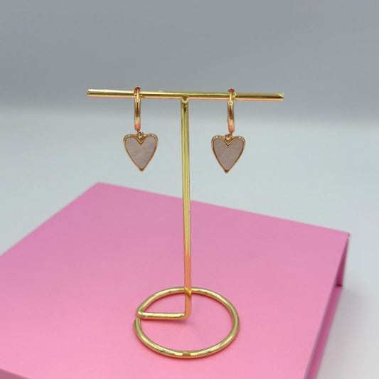 Gold Dipped HeartEarrings