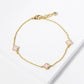 Dainty Small Clover Charm Bracelet
