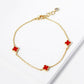 Dainty Small Clover Charm Bracelet