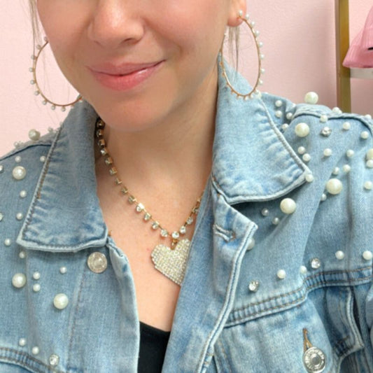 Pearl Hoop Earrings