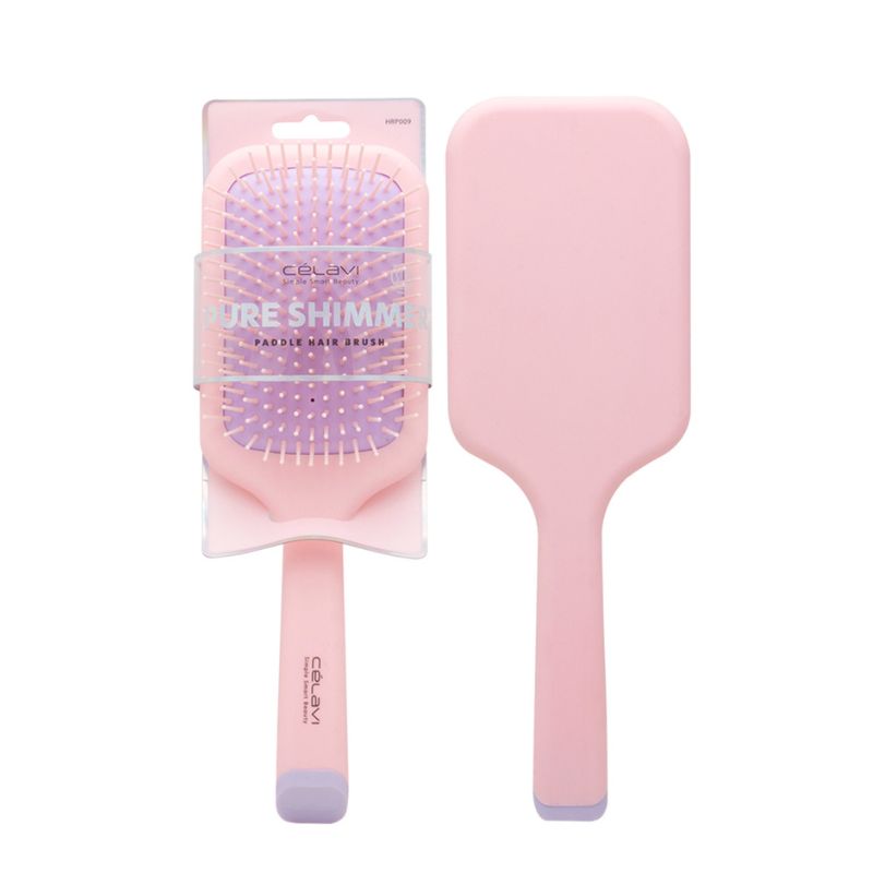 Pure Shimmer Paddle Hair Brush Pink