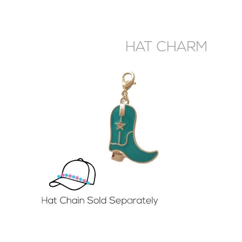 Cowboy Boot Hat Charm