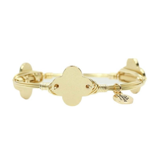 Gold Clover Bracelet Bangle
