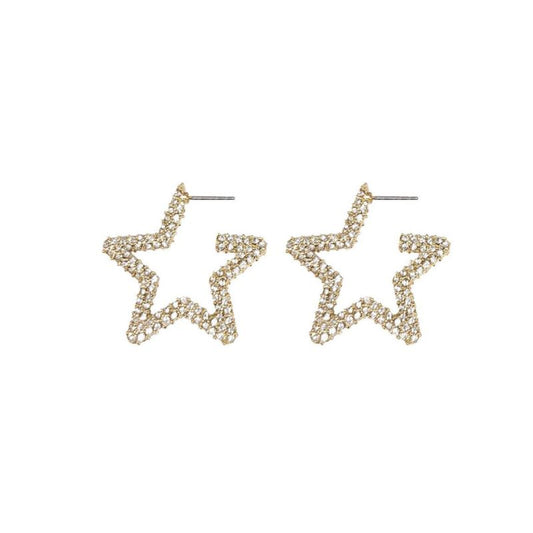 Rhinestone Star Earrings