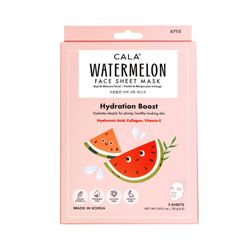 Cala Watermelon Facial Sheet Mask Set
