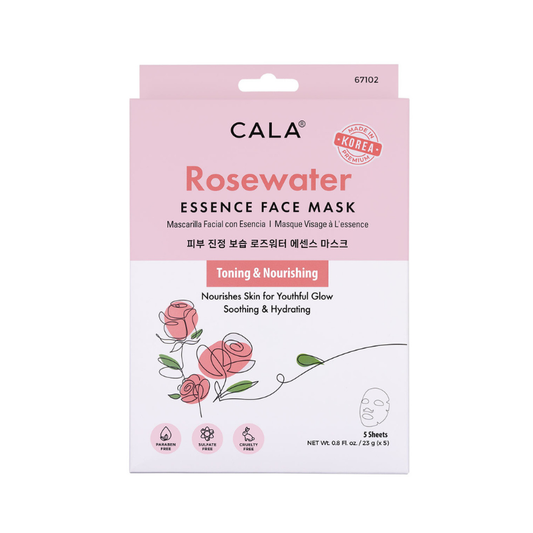 Cala Essence Facial Masks - ROSEWATER (5 PKS)